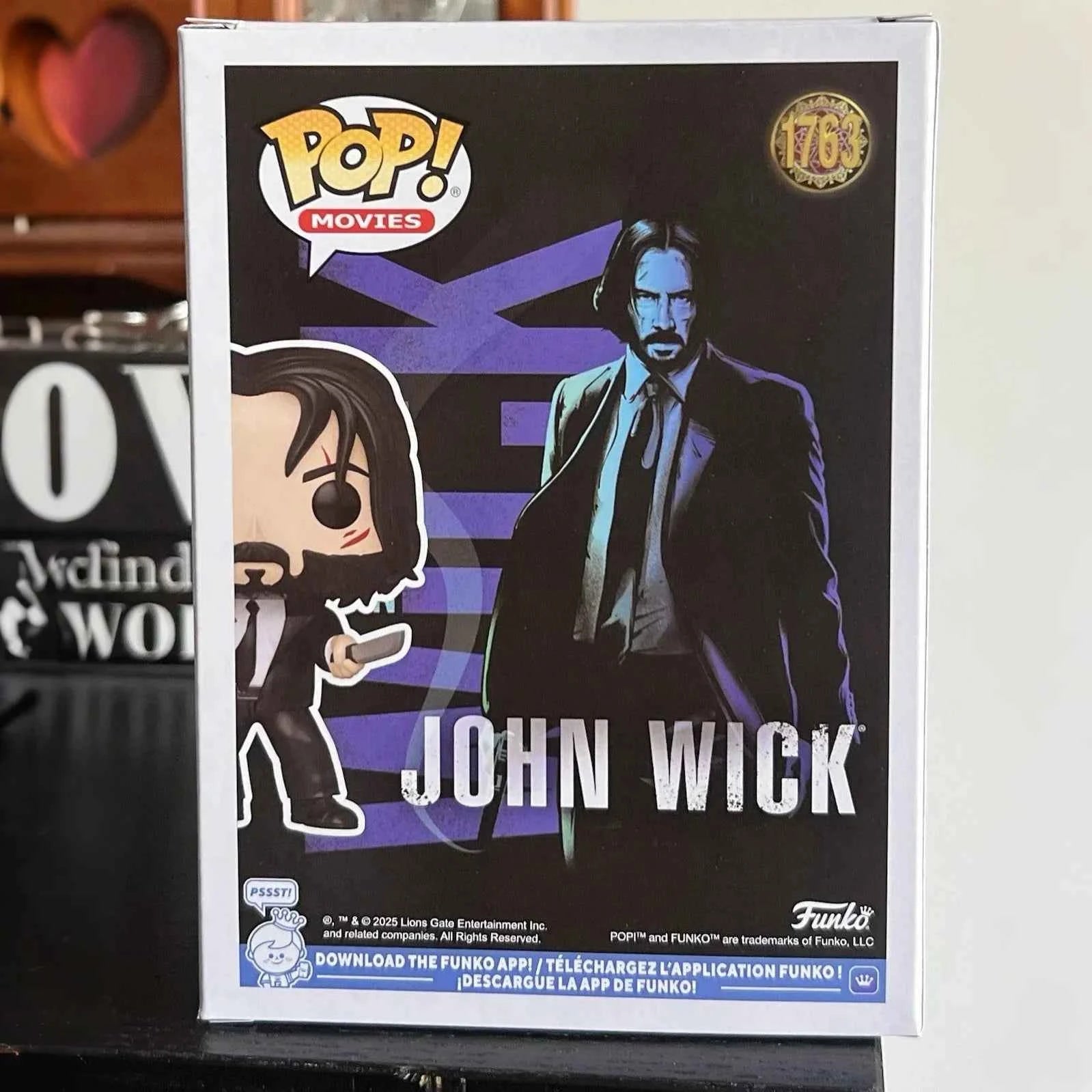 Funko Pop Figure John Wick With Dual Knives #1763 Vinyl figure 3.85 inches Toy Collectible Limited Edition Children's Toy Gift