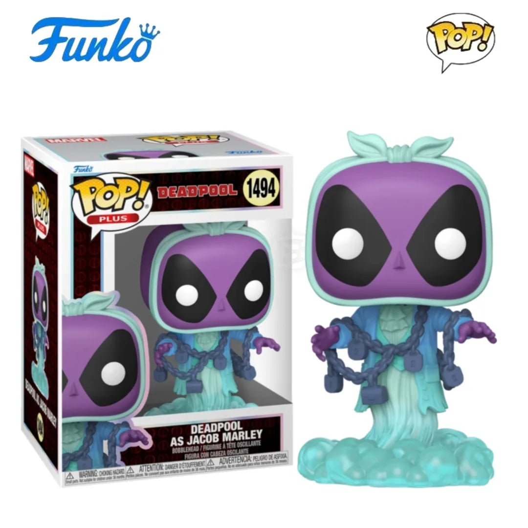 Funko POP Original Deadpool Anime Figure Deadpool Plays Jacob Marley Action Figure Toys for Boys Girls Kids Gift