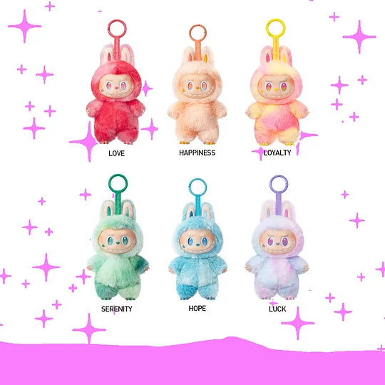 Original Popmart Labubu V1 V2 V3 The Monsters Macaron Have A Seat Big Into Energy Series Blind Box Vinyl Plush Doll Pendant