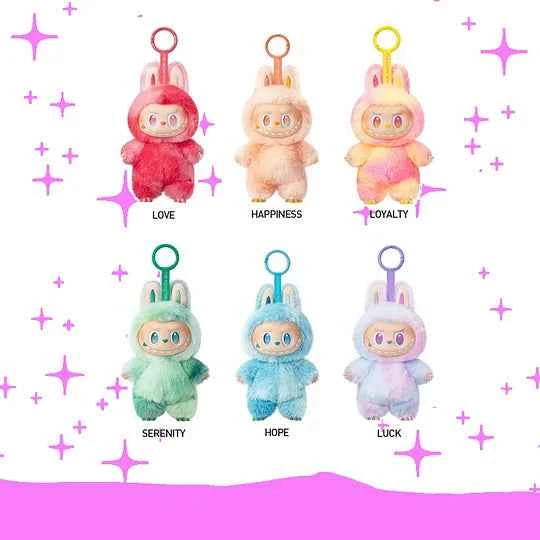 Original Popmart Labubu V1 V2 V3 The Monsters Macaron Have A Seat Big Into Energy Series Blind Box Vinyl Plush Doll Pendant