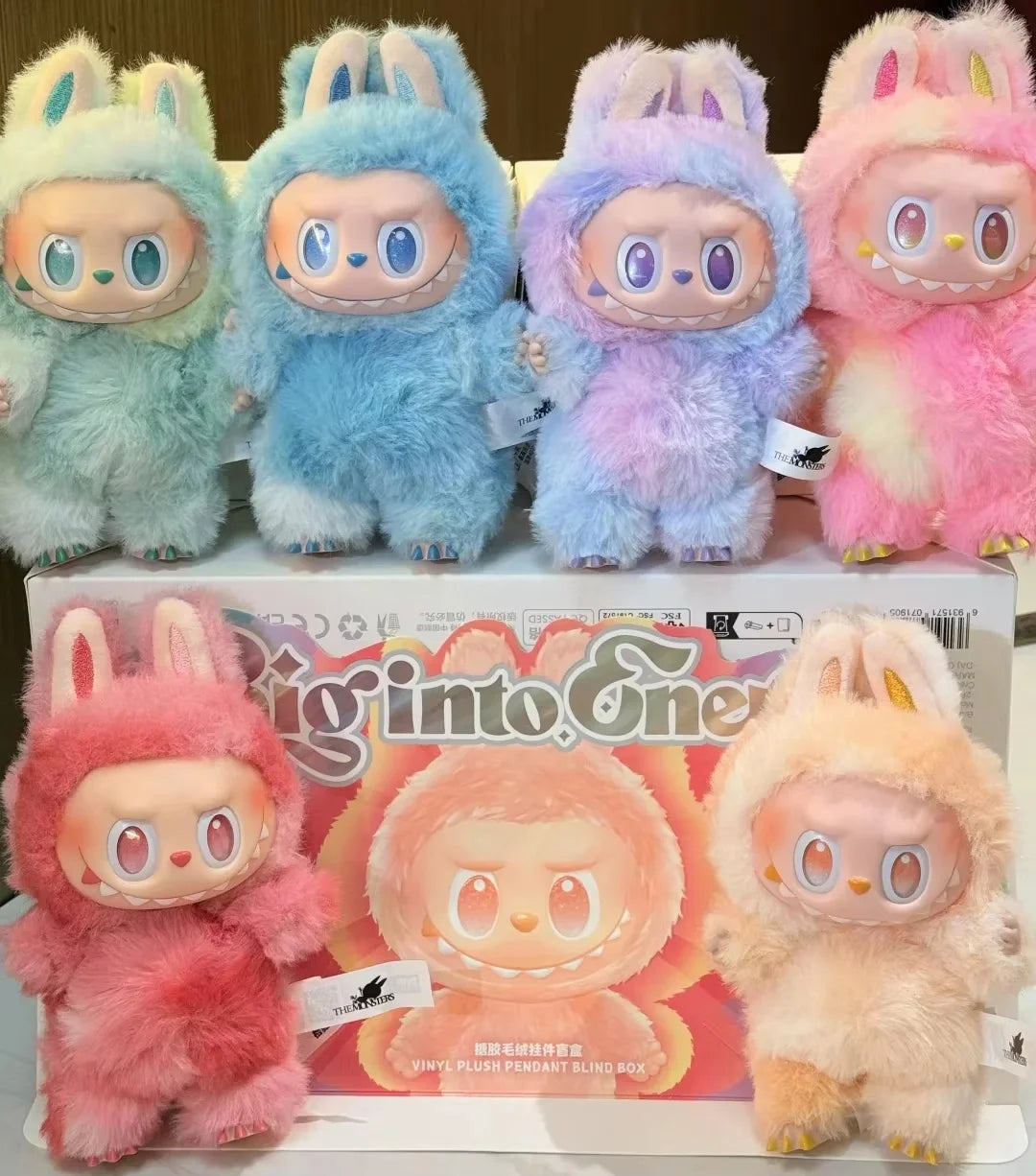 Original POP MART THE MONSTERS Labubu Doll Big into Energy Series Vinyl Plush Toys Blind Box Mystery Box Figure Ornaments Gift