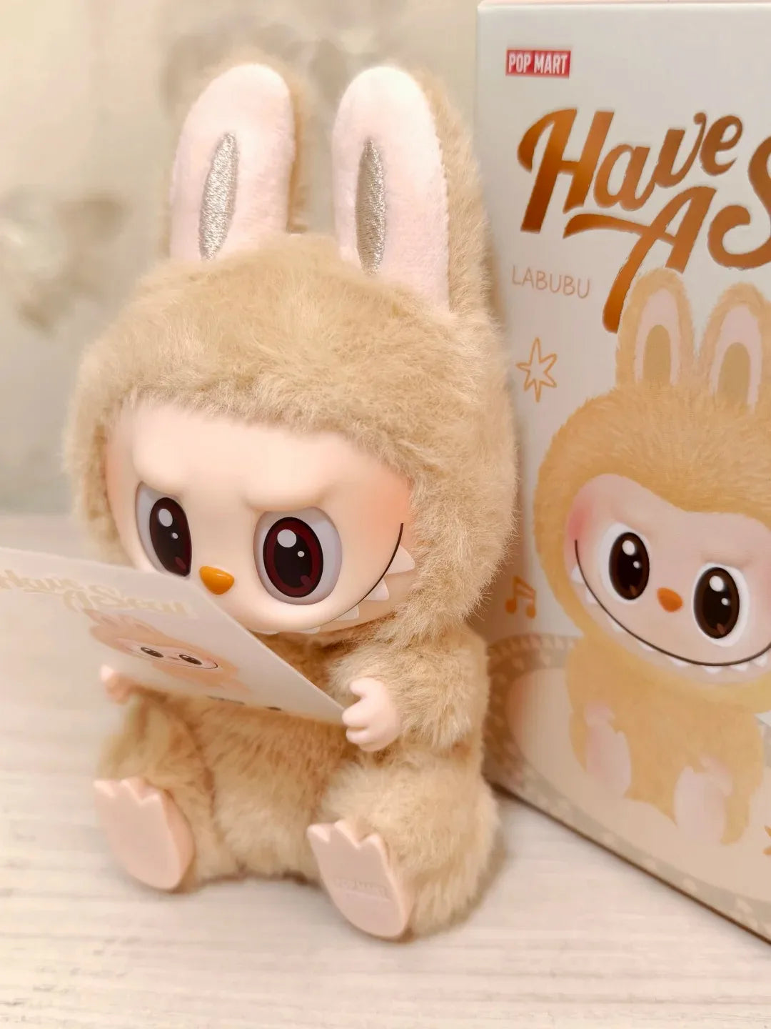 Original Popmart Labubu V1 V2 V3 The Monsters Macaron Have A Seat Big Into Energy Series Blind Box Vinyl Plush Doll Pendant