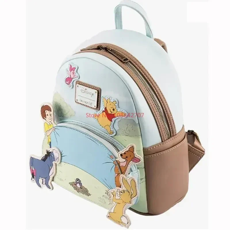 Stock Loungefly Disney Winnie The Poof 95th Anniversay Celebration Toss Womens Double Strap Shoulder Bag Purse Cute Backpack