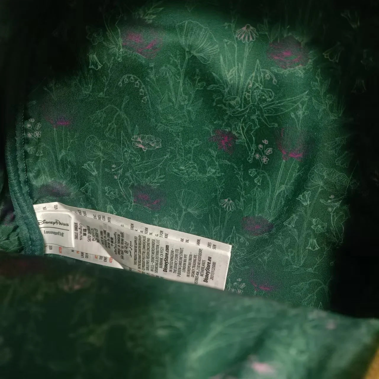 New Loungefly Disney Tinker Bell Fairy Princess Backpack Cartoon Print Trendy Fashion Women'S Holiday Gift