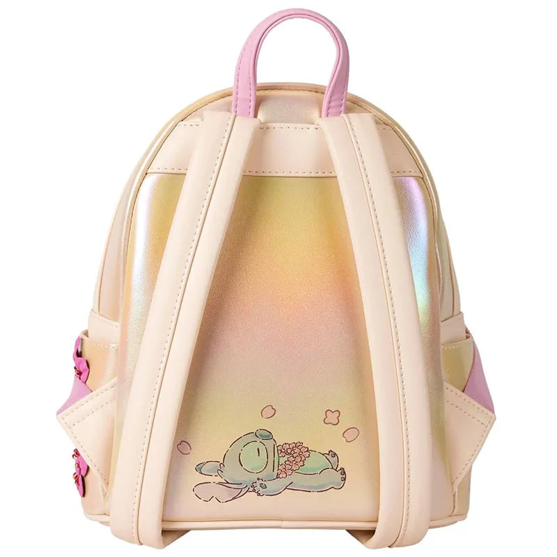 New Loungefly Disney Beauty and The Beast Belle Stained Glass Portrait Mini Backpack Wallet