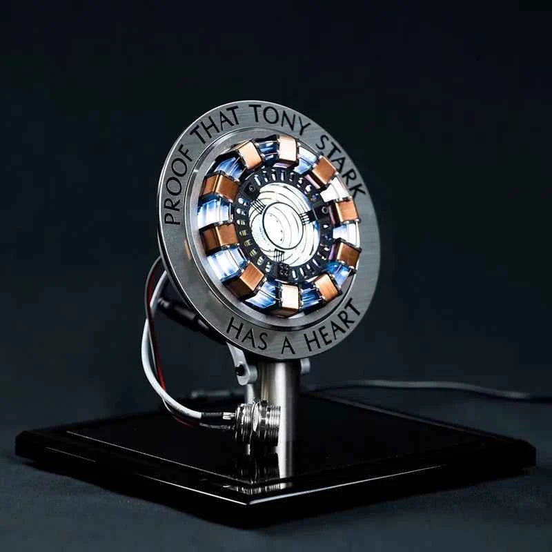 Avenger Iron Man Mk1 Arc Reactor Tony Stark Heart Of Mark Figure Led Light Model Superhero 1:1 Cosplay Toys Chest Lamp Kids Gift