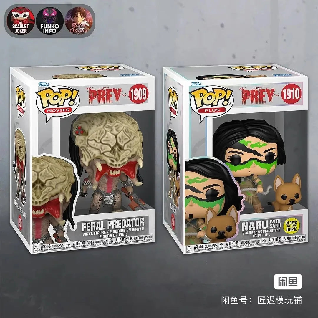 Genuine Funko Pop Prey Feral Predator Action Anime Figurines Doll Naru Noctilucent Statue Doll Decor Global Limited Collect Toy