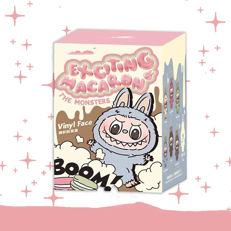 Original Popmart Labubu V1 V2 V3 The Monsters Macaron Have A Seat Big Into Energy Series Blind Box Vinyl Plush Doll Pendant