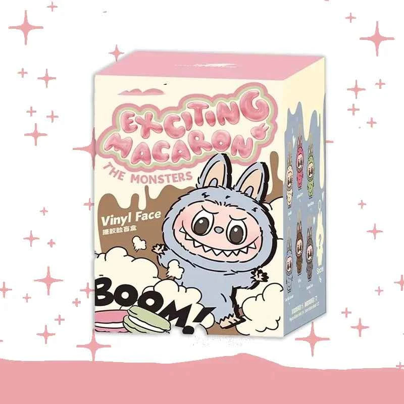 Original Popmart Labubu V1 V2 V3 The Monsters Macaron Have A Seat Big Into Energy Series Blind Box Vinyl Plush Doll Pendant