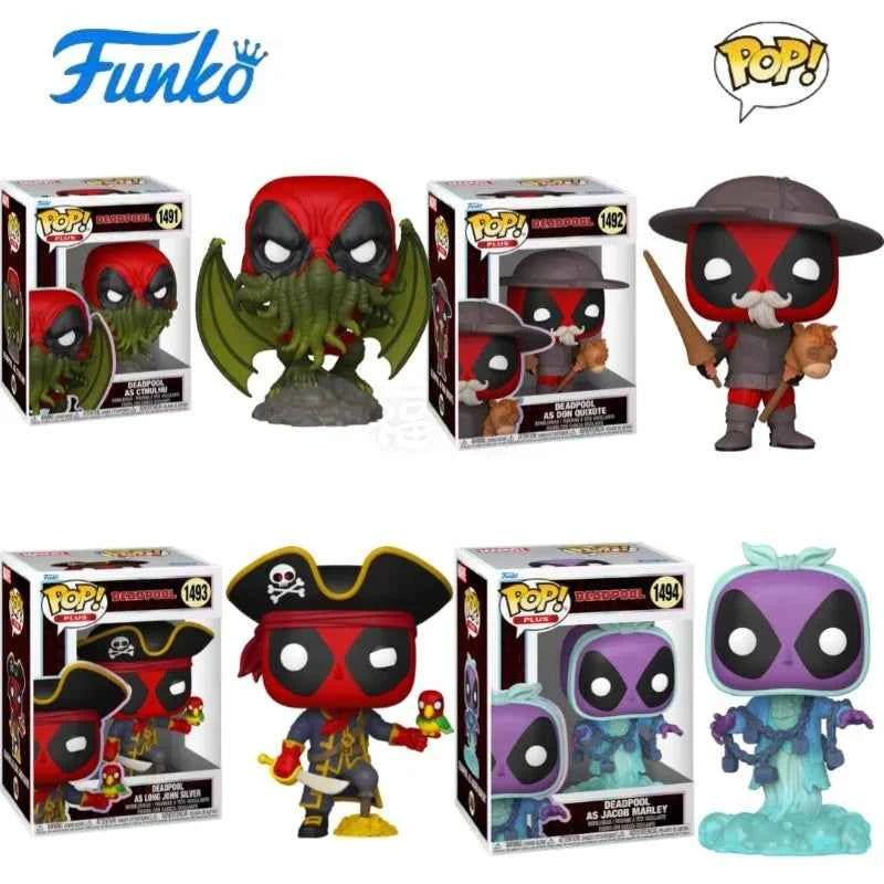 Funko POP Original Deadpool Anime Figure Deadpool Plays Jacob Marley Action Figure Toys for Boys Girls Kids Gift