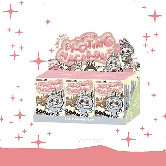 Original Popmart Labubu V1 V2 V3 The Monsters Macaron Have A Seat Big Into Energy Series Blind Box Vinyl Plush Doll Pendant