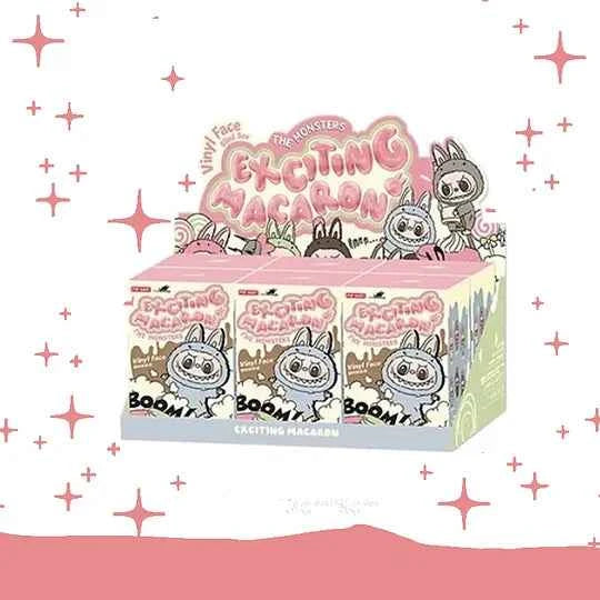 Original Popmart Labubu V1 V2 V3 The Monsters Macaron Have A Seat Big Into Energy Series Blind Box Vinyl Plush Doll Pendant