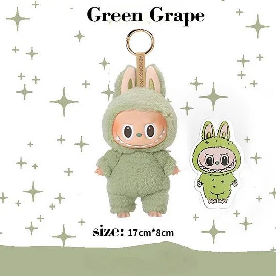 Original Popmart Labubu V1 V2 V3 The Monsters Macaron Have A Seat Big Into Energy Series Blind Box Vinyl Plush Doll Pendant
