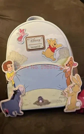 Stock Loungefly Disney Winnie The Poof 95th Anniversay Celebration Toss Womens Double Strap Shoulder Bag Purse Cute Backpack