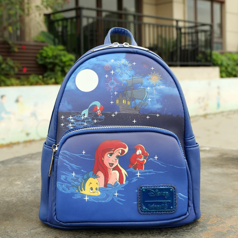 New Loungefly Disney The Aristocats Sleeping Marie Toulouse Berlioz Mini Backpack Student Bag Girl Gifts Cute Children Backpack