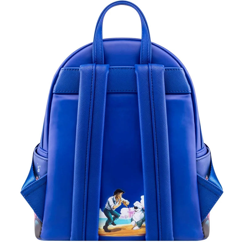 New Loungefly Disney Little Mermaid Snow Globe Sequin Mini Backpack