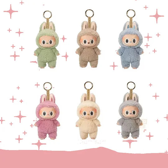 Original Popmart Labubu V1 V2 V3 The Monsters Macaron Have A Seat Big Into Energy Series Blind Box Vinyl Plush Doll Pendant