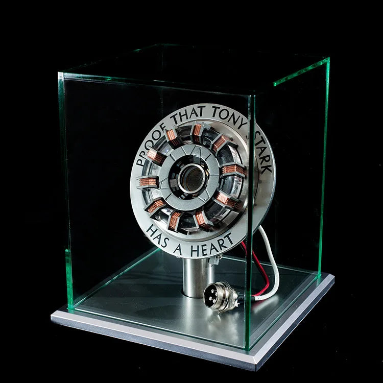 Avenger Iron Man Mk1 Arc Reactor Tony Stark Heart Of Mark Figure Led Light Model Superhero 1:1 Cosplay Toys Chest Lamp Kids Gift