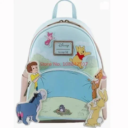 Stock Loungefly Disney Winnie The Poof 95th Anniversay Celebration Toss Womens Double Strap Shoulder Bag Purse Cute Backpack