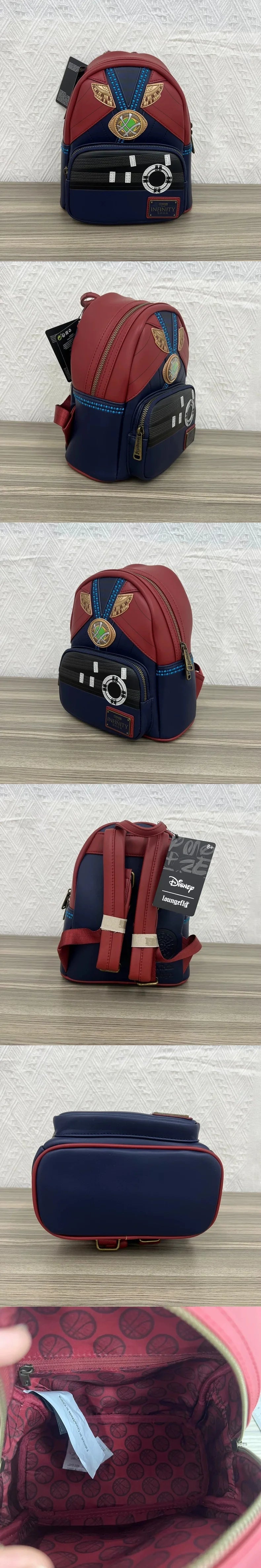 Loungefly Backpack Spider Man Gwen Infinite Legends Iron Man Fashion Anime Backpack For Boys And Girls Mini Kids School Bag