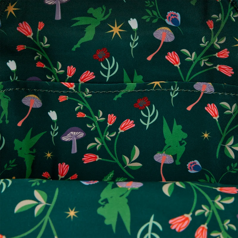 New Loungefly Disney Tinker Bell Fairy Princess Backpack Cartoon Print Trendy Fashion Women'S Holiday Gift