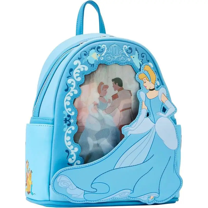 Disney Loungefly Cinderella Princess Backpack - Lens Effect Daypack, Girl'S Fashionable School Bag Collectible Gift