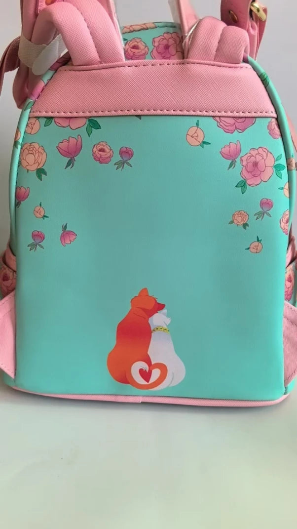 New Loungefly Disney The Aristocats Sleeping Marie Toulouse Berlioz Mini Backpack Student Bag Girl Gifts Cute Children Backpack