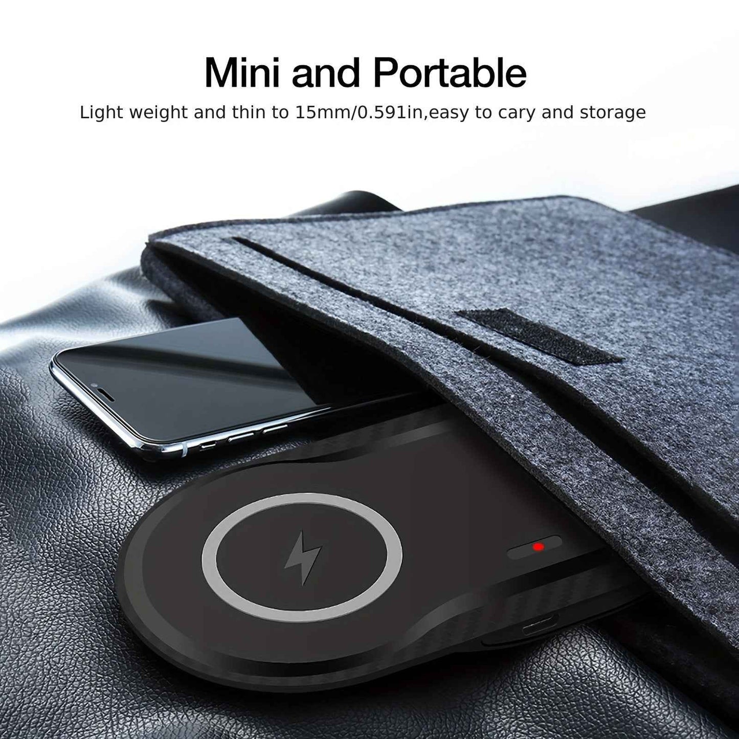 2-in-1 Fast Wireless Charger Mat Dual Wireless Charging Pad for Samsung Galaxy Watch 5/5 Pro/4/3, Galaxy Buds, S23 Ultra, S22, S21, S20, Note 20, 10, Z Flip 4/3, Z Fold