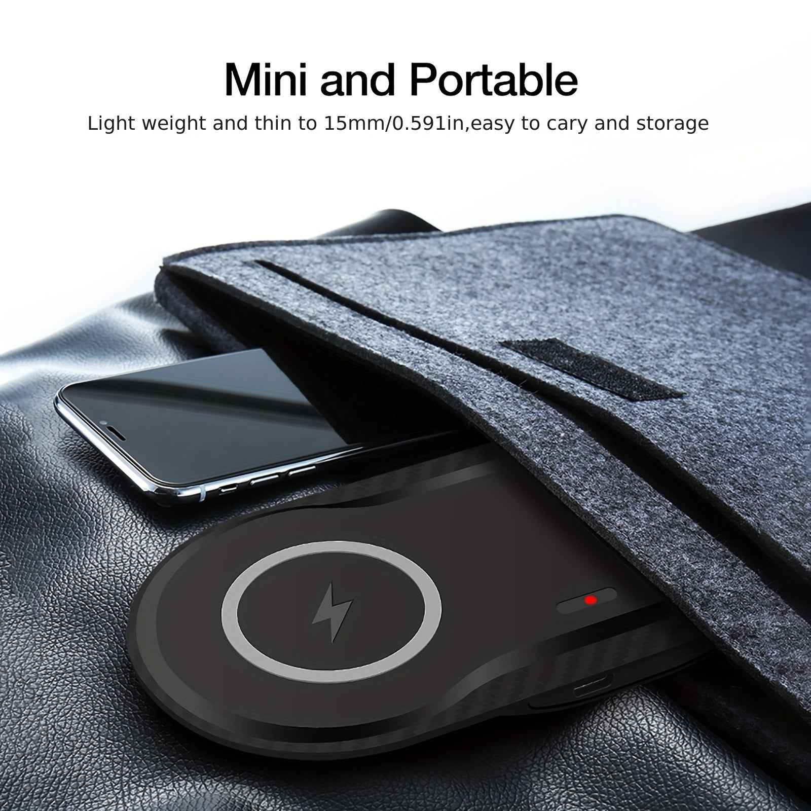 2-in-1 Fast Wireless Charger Mat Dual Wireless Charging Pad for Samsung Galaxy Watch 5/5 Pro/4/3, Galaxy Buds, S23 Ultra, S22, S21, S20, Note 20, 10, Z Flip 4/3, Z Fold
